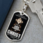 Trucker Christian Dog Tag Pendant Keychain Stainless Steel or 18k Gold-Express Your Love Gifts