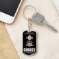 Trucker Christian Dog Tag Pendant Keychain Stainless Steel or 18k Gold-Express Your Love Gifts