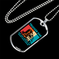 Trucker Dad Normal Dad Dog Tag Stainless Steel or 18k Gold 24" Chain-Express Your Love Gifts