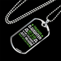 Trucker Daughter For Stranger Dog Tag Stainless Steel or 18k Gold 24" Chain-Express Your Love Gifts