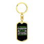 Trucker Daughter For Stranger Swivel Keychain Dog Tag Stainless Steel or 18k Gold-Express Your Love Gifts