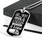 Trucker Needs Coffee Dog Tag Stainless Steel or 18k Gold 24" Chain-Express Your Love Gifts