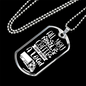 Trucker Needs Coffee Dog Tag Stainless Steel or 18k Gold 24" Chain-Express Your Love Gifts