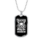 Trucker Person With Driving Skill Dog Tag Stainless Steel or 18k Gold W 24"-Express Your Love Gifts