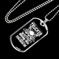 Trucker Person With Driving Skill Dog Tag Stainless Steel or 18k Gold W 24"-Express Your Love Gifts
