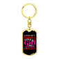 Trucker'S Daughter Swivel Keychain Dog Tag Stainless Steel or 18k Gold-Express Your Love Gifts