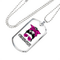 Trucker Wife Life Dog Tag Stainless Steel or 18k Gold 24" Chain-Express Your Love Gifts