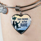 True Friends Are Rare Stainless Steel Heart Bracelet Bangle-Express Your Love Gifts