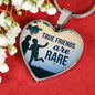 True Friends Are RAre Stainless Steel or 18k Gold Heart Pendant Necklace 18-22"-Express Your Love Gifts