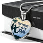 True Friends Are RAre Stainless Steel or 18k Gold Heart Pendant Necklace 18-22"-Express Your Love Gifts