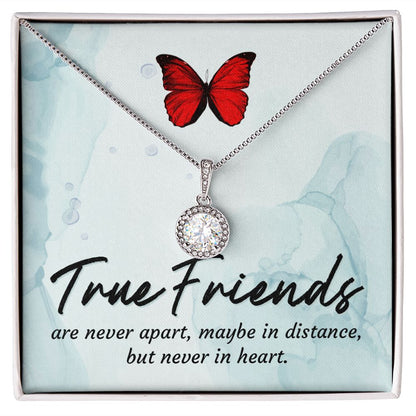 True Friends Eternal Hope Necklace Message Card-Express Your Love Gifts