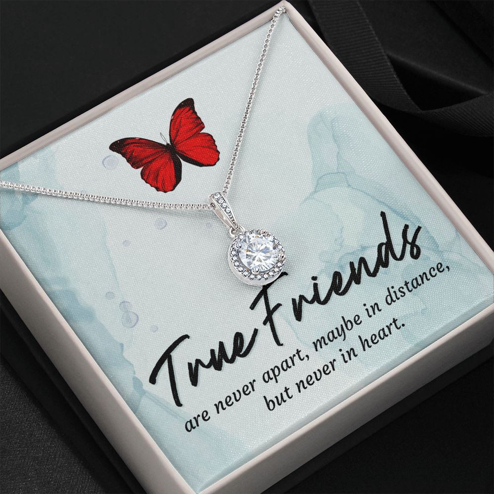 True Friends Eternal Hope Necklace Message Card-Express Your Love Gifts