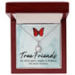 True Friends Eternal Hope Necklace Message Card-Express Your Love Gifts
