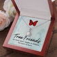 True Friends Eternal Hope Necklace Message Card-Express Your Love Gifts
