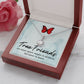 True Friends Eternal Hope Necklace Message Card-Express Your Love Gifts