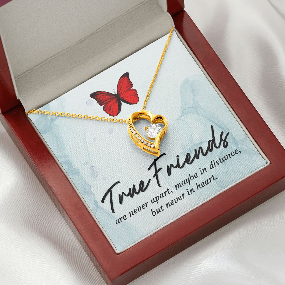 True Friends Forever Necklace w Message Card-Express Your Love Gifts