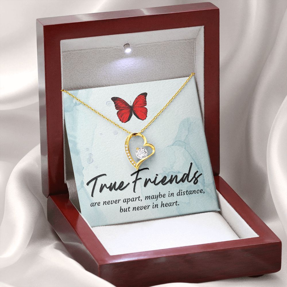 True Friends Forever Necklace w Message Card-Express Your Love Gifts