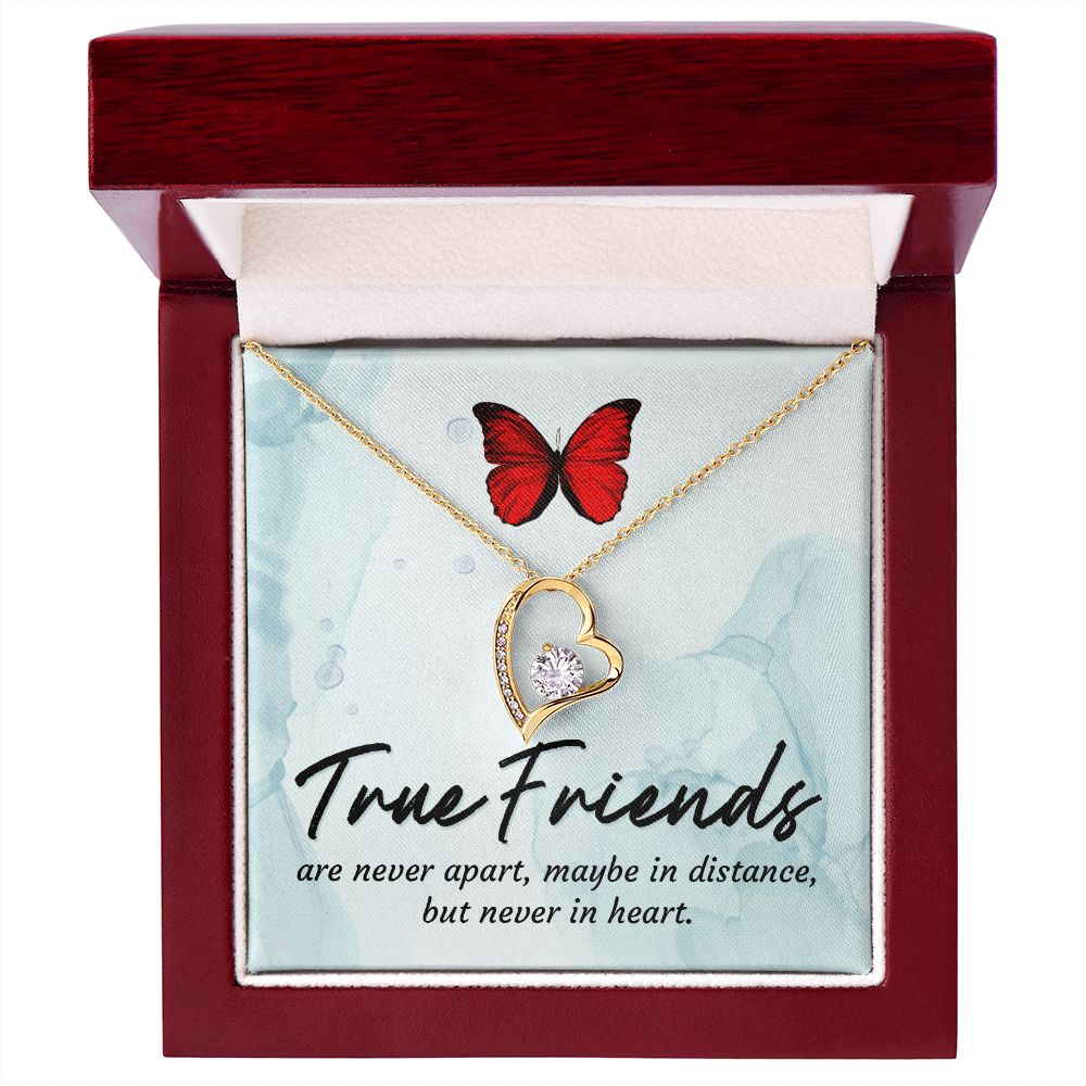 True Friends Forever Necklace w Message Card-Express Your Love Gifts
