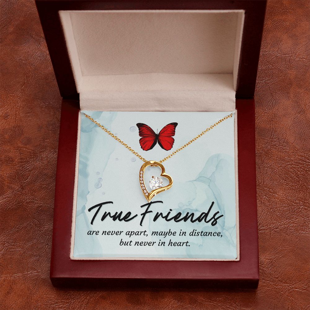 True Friends Forever Necklace w Message Card-Express Your Love Gifts