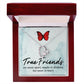 True Friends Forever Necklace w Message Card-Express Your Love Gifts
