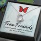 True Friends Forever Necklace w Message Card-Express Your Love Gifts