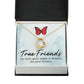 True Friends Forever Necklace w Message Card-Express Your Love Gifts