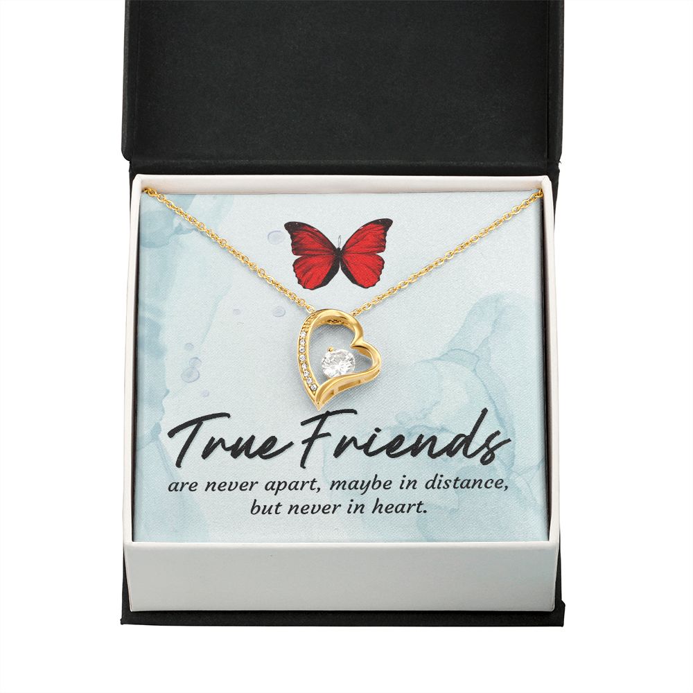 True Friends Forever Necklace w Message Card-Express Your Love Gifts