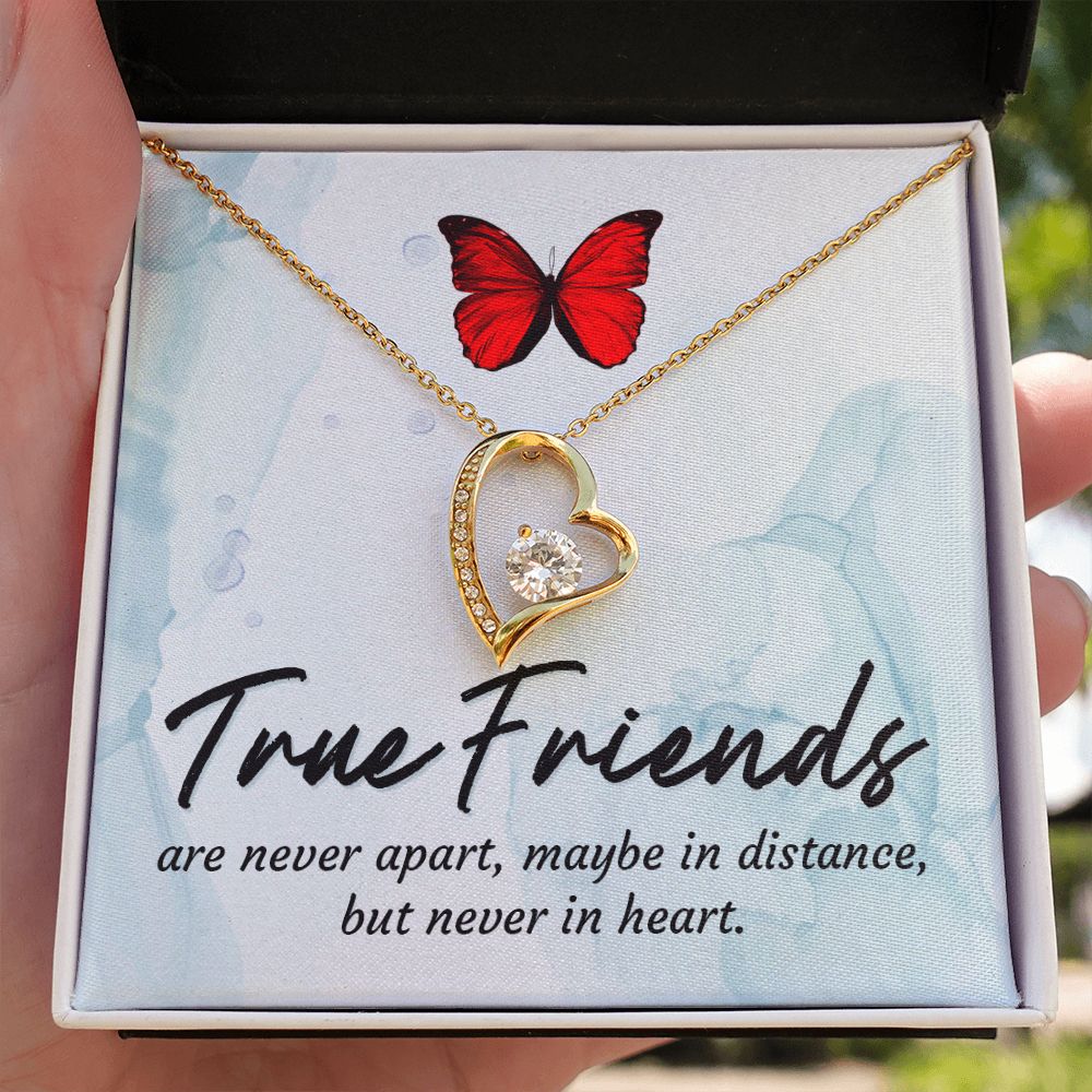 True Friends Forever Necklace w Message Card-Express Your Love Gifts