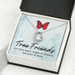 True Friends Forever Necklace w Message Card-Express Your Love Gifts