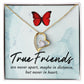 True Friends Forever Necklace w Message Card-Express Your Love Gifts