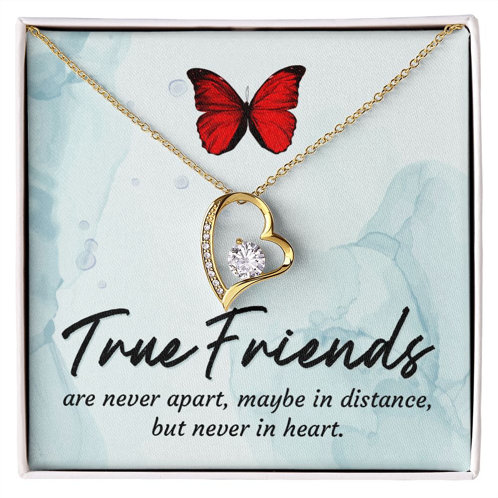 True Friends Forever Necklace w Message Card-Express Your Love Gifts