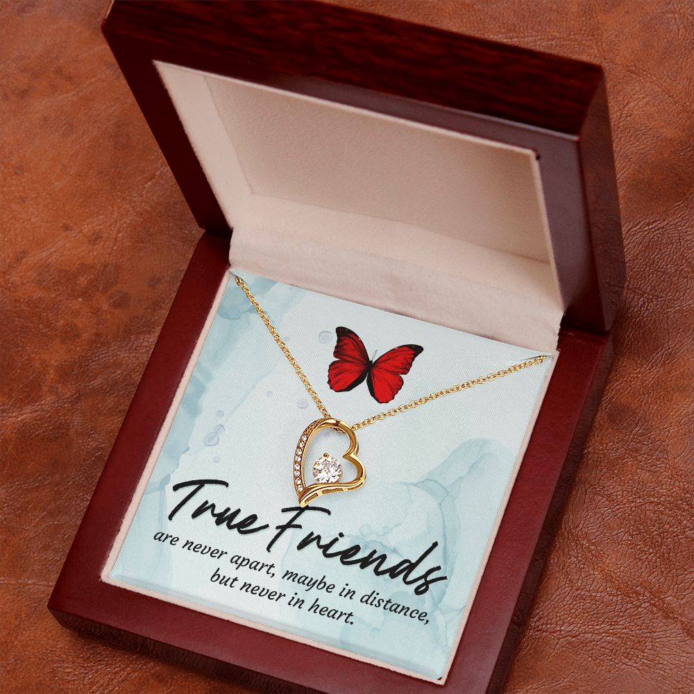 True Friends Forever Necklace w Message Card-Express Your Love Gifts