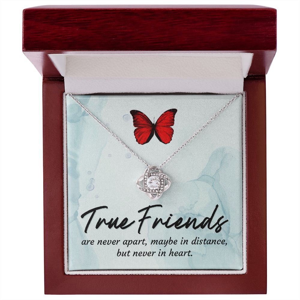 True Friends Infinity Knot Necklace Message Card-Express Your Love Gifts