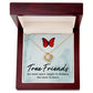 True Friends Infinity Knot Necklace Message Card-Express Your Love Gifts