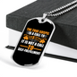 True Gospel Self Denial Christian Necklace Stainless Steel or 18k Gold Dog Tag 24" Chain-Express Your Love Gifts