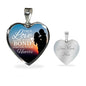 True Love Is The Bond Forever In Our Heart Necklace Stainless Steel or 18k Gold Heart Pendant 18-22"-Express Your Love Gifts