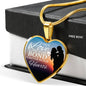 True Love Is The Bond Forever In Our Heart Necklace Stainless Steel or 18k Gold Heart Pendant 18-22"-Express Your Love Gifts