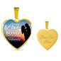 True Love Is The Bond Forever In Our Heart Necklace Stainless Steel or 18k Gold Heart Pendant 18-22"-Express Your Love Gifts