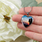 True Love Is The Bond Forever In Our Heart Necklace Stainless Steel or 18k Gold Heart Pendant 18-22"-Express Your Love Gifts
