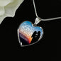 True Love Is The Bond Forever In Our Heart Necklace Stainless Steel or 18k Gold Heart Pendant 18-22"-Express Your Love Gifts