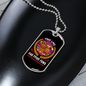 True Love Necklace Stainless Steel or 18k Gold Dog Tag 24" Chain-Express Your Love Gifts