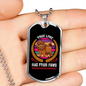 True Love Necklace Stainless Steel or 18k Gold Dog Tag 24" Chain-Express Your Love Gifts