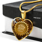 True Love Necklace Stainless Steel or 18k Gold Heart Pendant 18-22"-Express Your Love Gifts