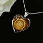 True Love Necklace Stainless Steel or 18k Gold Heart Pendant 18-22"-Express Your Love Gifts