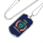 True Sheriff Necklace Stainless Steel or 18k Gold Dog Tag 24"-Express Your Love Gifts