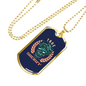 True Sheriff Necklace Stainless Steel or 18k Gold Dog Tag 24"-Express Your Love Gifts