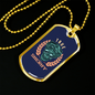 True Sheriff Necklace Stainless Steel or 18k Gold Dog Tag 24"-Express Your Love Gifts