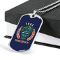 True Sheriff Necklace Stainless Steel or 18k Gold Dog Tag 24"-Express Your Love Gifts
