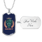 True Sheriff Necklace Stainless Steel or 18k Gold Dog Tag 24"-Express Your Love Gifts