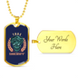 True Sheriff Necklace Stainless Steel or 18k Gold Dog Tag 24"-Express Your Love Gifts